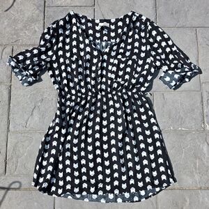 Mimi Chica Black and White Mini Dress